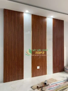 Ốp vách tường trang trí nội thất phòng khách